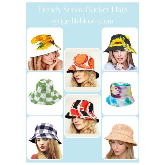 Tigerstars Multi Red Chain Pattern Reversible Bucket Hat - Picture 3 of 3